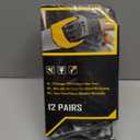 COOLJOB 12/120 Pairs Cut Resistant Safety Work Gloves with Grip, 13 Gauge Seamless Shell with PU Coating, ANSI A2 A4, Gray (Medium (Pack of 12))