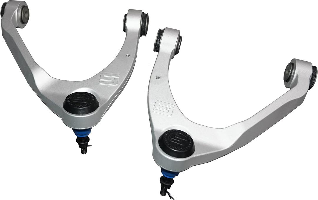 RealTruck SUPERLIFT SUSPENSION Aluminum Control Arms | Front, Upper | 3700PR | Fits 2007-2016 Chevrolet/GMC Silverado/Sierra 1500;07-14 Suburban/Tahoe/Yukon w/O.E. Cast Steel Arms & 2-3.5" of Lift