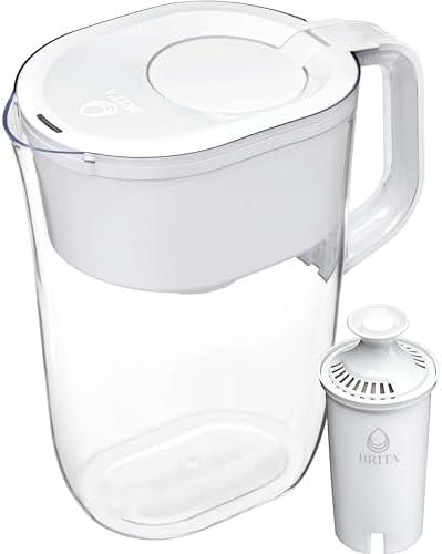 Brita Water Pitcher, Everyday Elite Filter, Removes 99% of Lead, Includes 1 Filter, 10-Cup Capacity, White