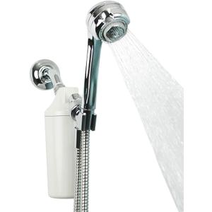 Aquasana Shower Filter | Dermatologist-recommended for softer, healthier skin & hair | Proven to reduce 90% of chlorine for 6 months | WaterSense Certified | Chrome wand shower head | AQ-4105CHR-E
