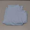 IWD Women's Square Neck Sleeveless Mini Dress Ruched Waist Tiered Ruffle Hem A Line Short Dresses (XS, Light Blue)