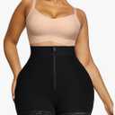 SHAPELLX Butt Lifter Shapewear Tummy Control Shorts For Women Waist Cincher With Hook Zipper Closure Body Shaper Wear 3XL