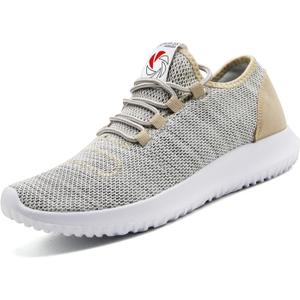 CAMVAVSR Men's Sneakers Lightweight Running Shoes Fashion Casual Tennis Shoes for Walking (12.5, Gold)