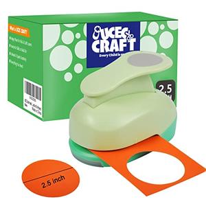 UCEC Circle Punch, 2.5 Inch Circle Hole Punch, Craft Paper Punches Circles Craft Punch Cutters for Handmade Crafting Scrapbooking Cards Arts Fun Projects