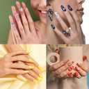 10 x XZENTIRA 8 Sheets DIY Christmas Winter Snowflake Nail Stickers, 3D Colorful Snowflake and Star Patterns, Perfect for Christmas Parties, Winter Events, and New Year's Eve Nail Decorations