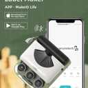 Makeid Q1 Label Maker Machine with Tape - Portable Bluetooth Label Makers for Home & Office Organization - Compatible with Apple iOS & Android - Clear Prints, Custom Templates & Fonts, Retro Design (Green)