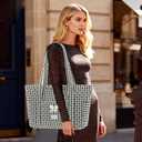 Molly Moon Quilted Tote Bag for Women, Quilted Gingham Floral Tote Bags with Zipper, Cute Bow Shoulder Bag Gifts for Sisters