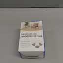 BUMACO 20Pcs Chair Leg Floor Protectors Chair Leg Protectors for Hardwood Floors Silicone Pads Covers to Protect Floors Universal L Clear Fit (1-5/16" to 2")