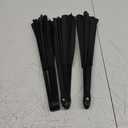 2set Folding Handheld Fans Practical Chinese Kongfu Fans for Stage Performance Decoration Black for Weddings Festivals and Hot Days