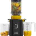 Omega Cold Press Juicer Slow Masticating Hands Free Juicer Machine for Vegetables and Fruits with Wide Mouth Hopper for Whole Recipe Batch Juicing, Time Saving Series, Easy to Clean, 150-Watt Motor
