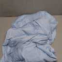 3 Pack Spandex Baby Blue Tablecloths for 6 Foot Rectangle Tables, Wrinkle Free Fitted Table Cloth 6ft Stretchy Tablecover Skirt for Parties Weddings Birthday Banquet Baby Shower