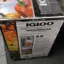 Igloo 2.6 Cu.Ft. Compact Refrigerator with Freezer, 2 Shelfs, Perfect for Homes, Offices, Dorms, Black