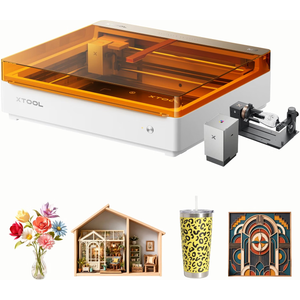xTool M2 20W Color Craft Laser Engraver, with Dual Cameras, CMYK Inkjet Printer, RA3 Lite Rotray, Class 1 Enclosed Safe Laser Engraving Machine for Wood, Leather, Felt, Fabric, Paper, DIY Crafts