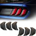 Smoke Black Taillight Protector Cover Compatible Ford Mustang, PC Resin Tail Shades, Taillight Decorative Shade Accessories Compatible Ford Mustang 2018 2019 2020 2021 2022