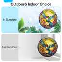 Multi Bird Stained Glass Window Hanging, 7.87" Sun Catchers Suncatchers for Windows Hanging, Crystal Sun Catchers Decor Gifts for Garden Home Indoor Window Decoration