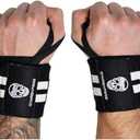 Gymreapers Weightlifting Wrist Wraps (IPF Approved) 18" Professional Quality Wrist Support with Heavy Duty Thumb Loop - Best Wrap for Powerlifting Competition, Strength Training, Bodybuilding (White)