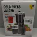 Juicer Machines with 5.8" Large Feed Chute, Cold Press Juicer for Whole Vegetables and Fruits 400W, Slow Masticating juicer Easy to Clean Juice Extractor Machine High Juice Yield (Titanium Gray)