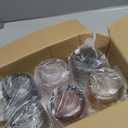 Mfacoy Colored Hobnail Drinking Glasses Set of 6, 12oz Vintage Kitchen Glassware, Embossed Beaded Glass Cups, Water Glasses, Beaded Colorful Water Tumbler for Cocktail, Juice and Various Mixed Drinks