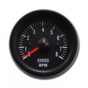 MOTOR METER RACING 52mm 2-1/16" Universal Electrical Tachometer 8000 RPM for Gasoline Engine Black Dial White LED Backlit Waterproof for Automobile