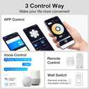 cumilo 52 inch Smart Ceiling Fans with Light and Remote Control,Dimmable LED Lights Silent DC Motor,Control via WIFI Alexa Google App,Outdoor Indoor Modern Ceiling Fans for Living Room Patio