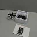 Dwi Dowellin 4.9 Inch Mini Drone for Kids Crash Proof LED Lights One Key Take Off Landing Flips RC Remote Control Small Drones Toys for Beginners Boys and Girls Adults Nano Quadcopter,Black