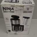 Ninja 12-Cup Programmable Coffee Brewer, 2 Brew Styles, Adjustable Warm Plate, 60oz Water Reservoir, Delay Brew - Black/Stainless Steel