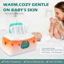 Baby Wipe Warmer with 16-Level Precision Heating, Portable USB-Powered Wet Wipe Warmer, Auto-Lift Spring Wet Wipes Dispenser, Gentle 45-60 Diaper Wipes Warmer for Diaper Changes, Home & Travel Use