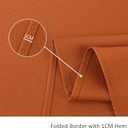 maxmill Textured Rectangular Tablecloth Water Resistance Antiwrinkle Spillproof Soft Jacquard Table Cloth for Dining Room, Buffet Banquet Parties and Holiday Dinners, 60 x 104 Inch, Rust