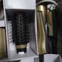 Shark Glam Ceramic & Powerful Air Styling & Drying System, with Silki Straightener & Shark Glossi Air Glosser, for Drying, Curling, Straightening & Glossing, Gold, HD6051S (Straight & Wavy Hair)