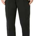 Amazon Essentials Men's Classic-Fit Wrinkle-Resistant Pleated Chino Pants, Black 44W x 30L