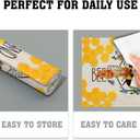 Giwawa Bee Kind Placemats Set of 4-12"x18" Summer Bees Floral Linen Place Mat- Yellow Honeycomb Washable Heat Resistant Table Mats for Kitchen Dining Party Tabletop Picnic Decoration