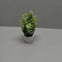 FAVOWREATH 1 Pack Fake Plants Ceramic Mini Artificial Greenery Potted Plants for Home Decor Office Decor Room Decor Farmhouse Decor Indoor Table Bathroom Decor