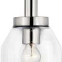 Kichler Madden Mini Pendant Light, Clear Glass, Chrome
