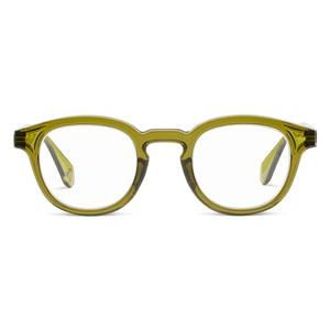 Peepers by PeeperSpecs Men's Asher Round Blue Light Blocking Glasses, Green, 1.00 + 1