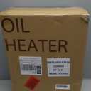 Oil Filled Radiator Heater,Oil Heater with Adjustable ThermostatElectric Radiator Heater with Overheat SafetyMini Portable Space Heater700W (BLACK)