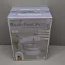 Real Feel 2-in-1 Potty with Wipes Storage, Flushing Sounds & Disposable Liners - Realistic Toilet - Easy to Clean & Assemble - Jool Baby (Gray)