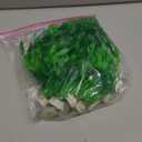 AQUANEAT Fish Tank Artificial Plants, Aquarium Plastic Seaweed Decorations, 11.75Inch Tall Fake Green Accessories, 10 Packs