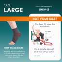 Ankle Brace for Women & Men - Compression Socks 20-30mmHg, Achilles Tendonitis, Plantar Fasciitis Relief, Sprained Ankle, Heel Spurs, Foot Swelling & Fatigue, Arch Support (1 Pair) (Gray, L)
