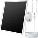 6W Solar Panel Charger for Outdoor Security Cameras. Micro USB/USB - C/DC (35 * 135) Fits Eufy/Wyze/Ring Camera, 9.8ft Cable,Waterproof Stabilization System for Battery Protection Fast Charging