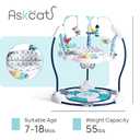 Baby Activity Center Jumper Interactive Activity Jumper Play Center with Infant Toys, 360 Rotating Seat