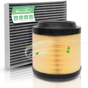 Engine & Cabin Air Filter for Ford Bronco 2021-2025 2026 2.3L 2.7L Air filter for Car Replacement for CF12772 MB3G-9601AA Automotive Accessories-2 Pack
