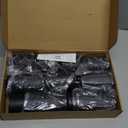 Flameless Candles with Remote, Battery Operated Flickering Flameless Candles, LED Candles with Timer 2/4/6/8H, with Realistic LED Candles Set of 9 (D3 x H 3" 4" 5" 6" 7") (Black)