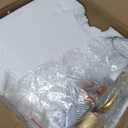 10” Diamond Glass Ceiling Light Gold Classic Modern Chandelier for Bedroom Living Dining Room Kitchen, UL Listed