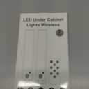 8inch Under Cabinet Lighting Wireless,56 LED -3 Color& 7 Levels Cabinet Lights,3000mah Dimmable Magnetic Cabinet Lights, Motion Activated Under Cabinet Light for Kitchen Remote Magnetic 2pack