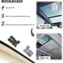 Panoramic Sunroof Sunshade Shade Curtain Cover for VW Jetta Golf Tiguan Audi Q5 1K9877307B Single Cloth (Beige, 1)