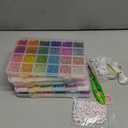 Funtopia 13000pcs 4mm Seed Beads for Jewelry Making, 5 Types 120 Colors Small Glass Beads for Bracelets, Friendship Bracelet Kit with Alphabet Letter Beads, Smile Face Beads for DIY, Art and Craft