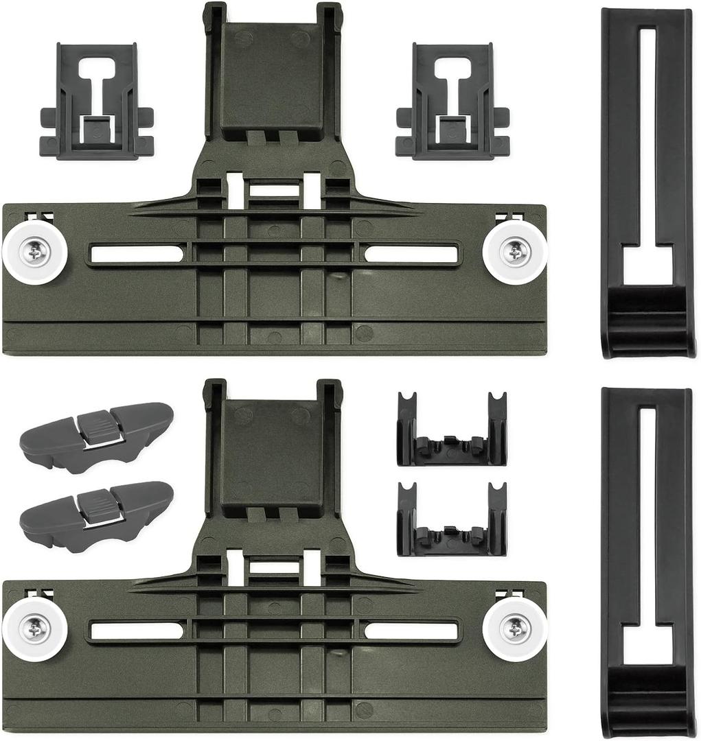 Upgraded W10350375 W10712395 Dishwasher Top Rack Adjuster Parts Replacement for Whirlpool Dishwasher Parts WDTA50SAHZ0 WDT730PAHZ0 WDT750SAHZ0 Rack Part, Compatible with 665 Dishwasher Top Rack