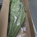 CQURE 128 Branches Fake Ferns Artificial Plants Large, 50" Set of 2 Artificial Boston Ferns Faux Hanging Fake Plants for Outdoors Planter Home Garden Decor
