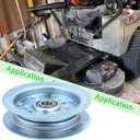 2 Pack 301564 Dixie Chopper Flat Idler Pulley Replaces Dixie Chopper 300401 Pulley, Rotary Pulley 13413 for Dixie Chopper Classic 3560T 2760 2460 2044 2750 2250 3360 Decks