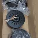 Depuley 72-Inch Ceiling Fan with Light: Modern 8-Blade Walnut and Black Indoor Outdoor Fans with Remote App Control Dimmable Light - Ultra Quiet DC Motor Reversible 6 Speed Timer